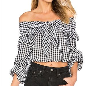 LOVERS + FRIENDS x REVOLVE REBECCA TOP in GINGHAM